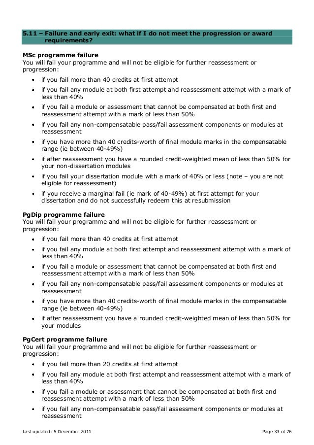 Dissertation marking form